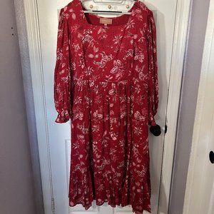 JessaKae Red Zebra Print Dress- 3XL